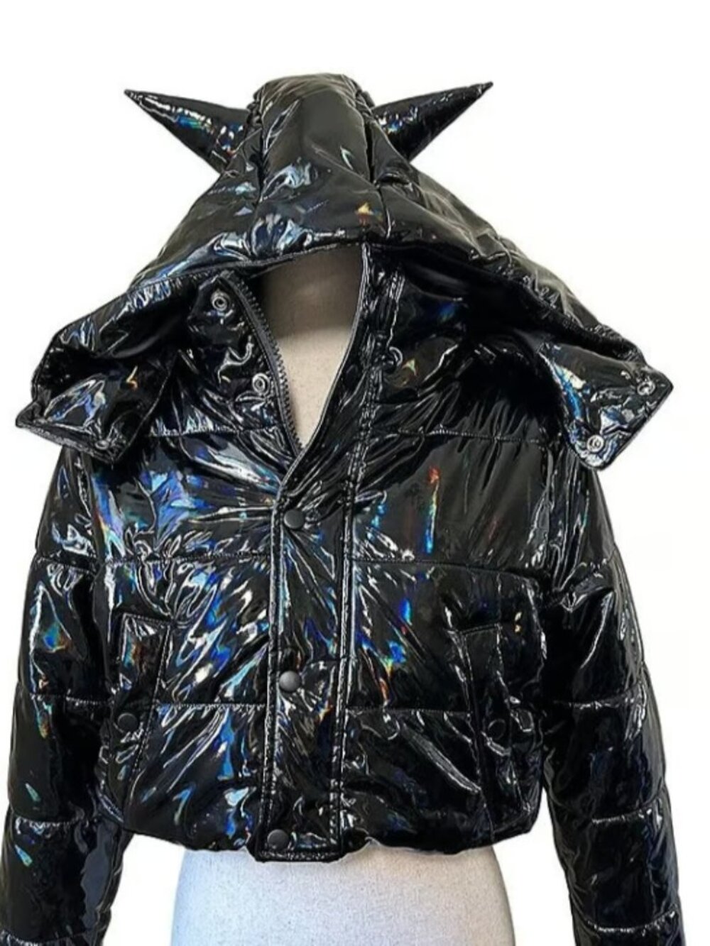 Dolls Kill S Club exx Grand Theft Audio Puffer Jacket nwt